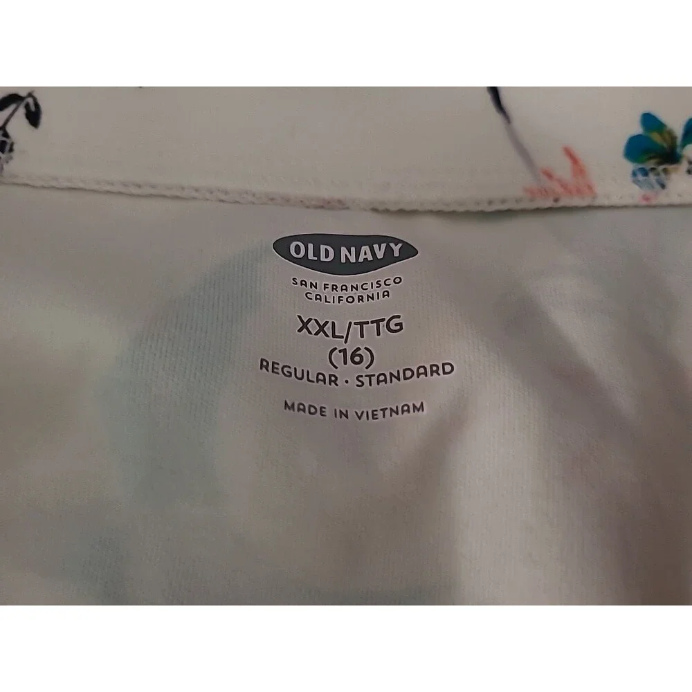 Old Navy Skirt Womens Size XXL 16 White Boho Floral Fairy Mini Summer